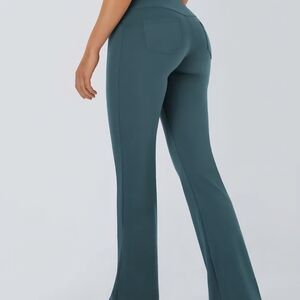 HALARA Misty Cyan Blue Flare Yoga Pants